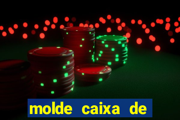 molde caixa de baralho png